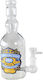 Black Leaf Bong 240mm Transparent