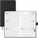 Weekly Academic Permanent A6 2026/27 White Leather 9x15.5cm