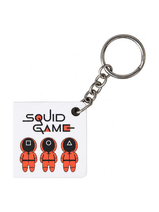 Hölzernes Schlüsselanhänger Rechteckig Squid Games