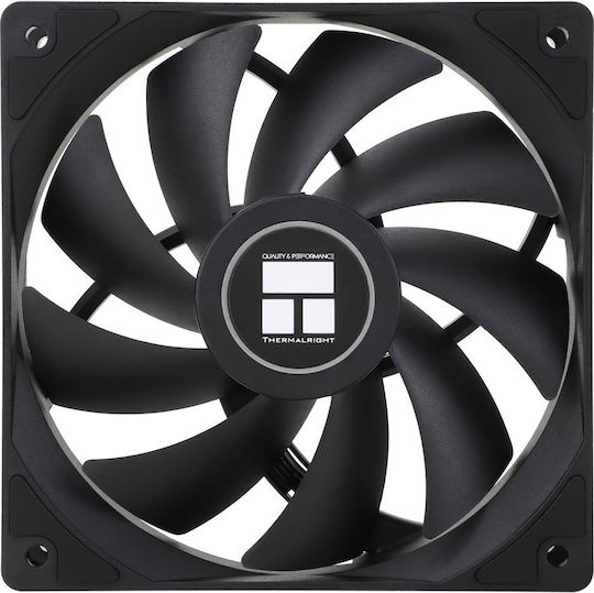 Thermalright TL-C12C Extrem Ventilator pentru Carcasă 120mm (1850rpm / 82cfm) Fără LED-uri Iluminare și Conexiune 4-Pin PWM Negru