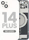 Rückglas W Magsafe Magnet iPhone 14 Plus Aftermarket Starlight Kein Logo