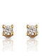 Earrings 2mm Gold Plated Silver 925° Code Fc014641