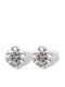 Single Stone Silver 925 Earrings Code Fc014120