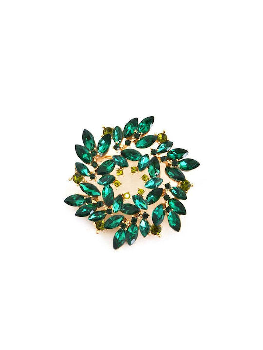 Mat Fashion Flower Pin Green 0043.8162.N-green
