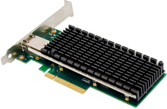 Inline 10-Gigabit Netzwerkkarte 1x Rj45 10gb/s PCl-e X8 Inklusive Lp Slot Halterung