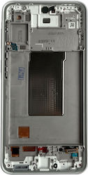 Clappio Ecran complet Samsung Galaxy A37 5g Panou OLED flexibil Cu Ramă Alb