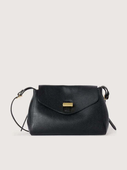 Leather Women's Shoulder / Crossbody Bag Black