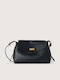 Leather Women's Shoulder / Crossbody Bag Black