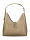Damen-Schultertasche aus Leder Green