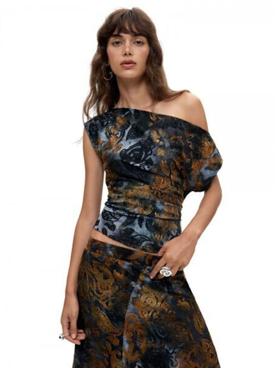 Women's Drape Top Azul Noche