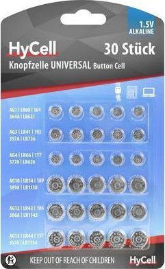 Ansmann Baterii Alkaline Pentru Ceasuri LR60 / LR66 / LR41 / LR43 / LR44 / LR54 1.5V 30 Buc