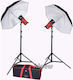 Aurora Orion 800 Kit 2 Foto- und Videobeleuchtungsset Mit Stativ