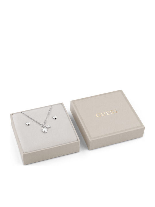 Guess Crystal Love Schmuckset aus Stahl