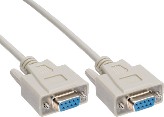 Καλώδιο Null Modem Inline Db9 Θηλυκό Θηλυκό 10μ Συσκευασία 15 Τεμαχίων Χύμα