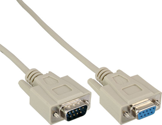 Inline 35-pack Bulk Inline Serial Cable Molded Db9 Male To Female 1:1 Grey 3m