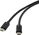 Microconnect USB 3.2 Cable USB-C male - USB-C 100W PD Μαύρο 1m DOCKUSB3.2CC1