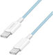 LogiLink USB 2.0 Kabel USB-C männlich - USB-C 60W Blau 0,5m CU0349