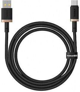 Baseus Dura Series Braided Cable USB-C male - USB-A / USB-C 60W Χρυσό 1m P10377802U01-00