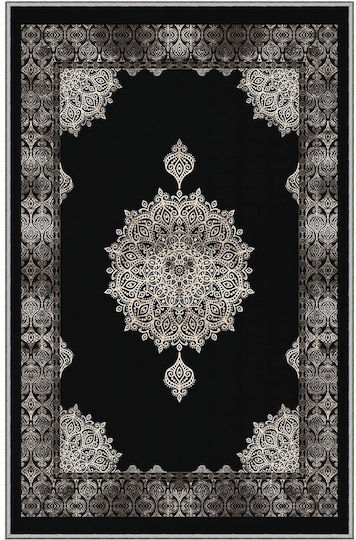 Conceptum Hypnose Eexfab Covor Rectangular Negru-Argintiu 100x200cm
