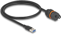 Delock Delock Usb Cable 5 Gbps Usb Type-a Male To Usb Type-a Female Installation M20 Thread Ip68 Protective Cap Dust Waterproof 60 Cm Black Delock Delock Usb Cable 5 Gbps Usb Type-a Male To Usb Type-a Female Installation M20 Thread Ip68 Protective Cap Dust Waterproof 60 Cm Black