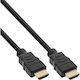 InLine HDMI 2.0 Καλώδιο HDMI male - HDMI male 3m Μαύρο