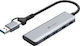 Tracer Hub 4 Θυρών με σύνδεση USB-A / USB-C