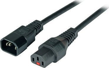 EFB Netzkabel Verlängerung C14 180°-C13 180° IEC Verriegelung 1,0m 3x1,00mm