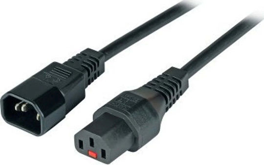 Efb Захранващ Кабел Удължител C14 180°-C13 180° IEC Lock 1.0m 3x1.00mm
