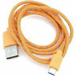Omega 42318 Regular USB 2.0 σε micro USB 1m Μπλε