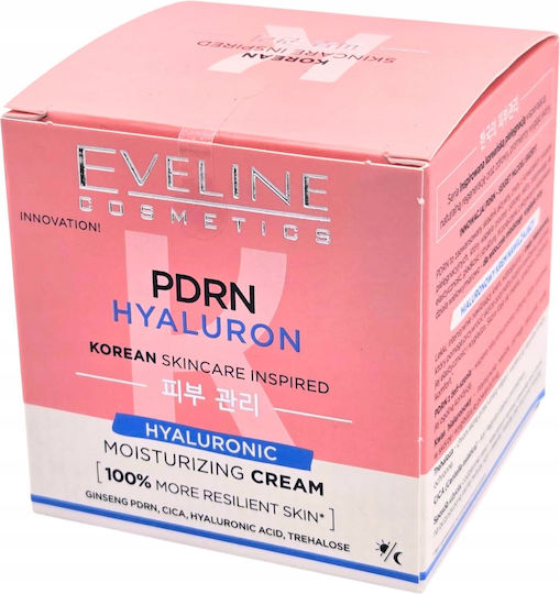 Eveline PDRN Hyaluronsäure Gesichtscreme für Feuchtigkeitsspendende & Wiederherstellung mit Hyaluronsäure 50ml
