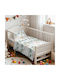 Melinen Set Baby Crib Sheets Cotton Satin Fitted Prime Line Baby Dinosaur 70x140cm