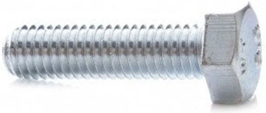 InLine Hexagon Galvanized Screw DIN 933 Diameter M30 Length 8mm 15 Pieces