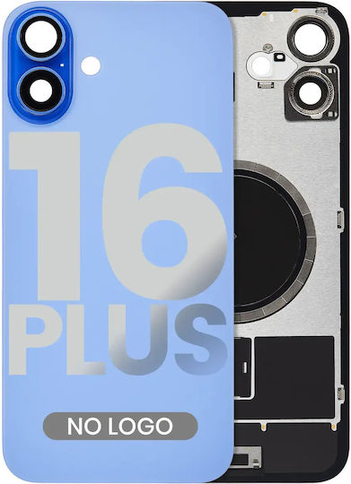 Back Glass W Magsafe Magnet Iphone 16 Plus No Logo Aftermarket Ultramarine
