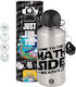 Koupakoupa Come To The Math Side Kids Water Bottle Made Of Silver Aluminium 500ml