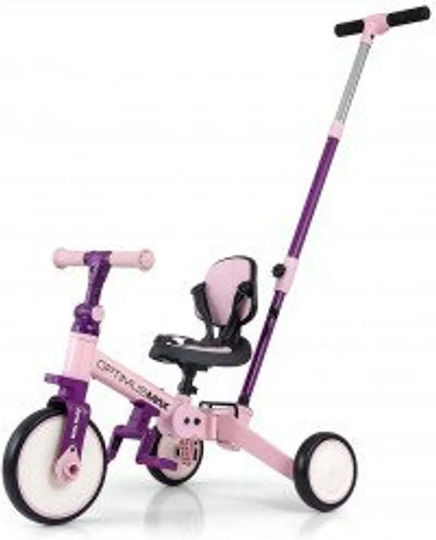 Optimus Max Convertible with Parental Handle 5 in 1 for 12 Months Pink