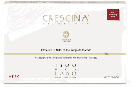 Labo Crescina Ampule împotriva Căderii Părului pentru Bărbați 5x3.5ml