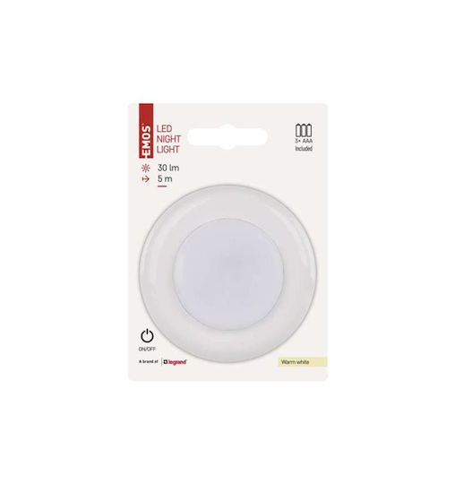 Emos LED Night Light Switch with Battery Power Source