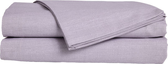Das Home 5449 Single Fitted Bed Sheet 100x200+35cm Lilac