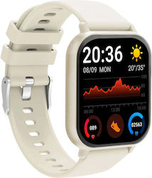 Denver SWC-176 Smartwatch με Παλμογράφο (Μπεζ)