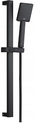 Invena Shower Column with Bathtub Mixer Black