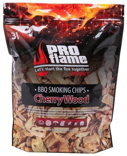 PROflame BBQ Räucherchips aus Holz mit Kirscharoma für Grill 3lt
