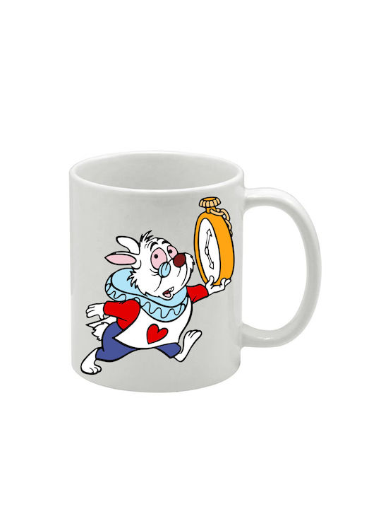 Weiße Tasse Alice