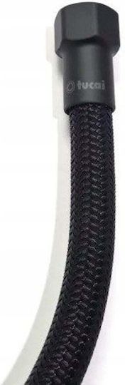 Tucai Маркуч За Смесител 2x50см M10-l15.5 F3/8 Черен