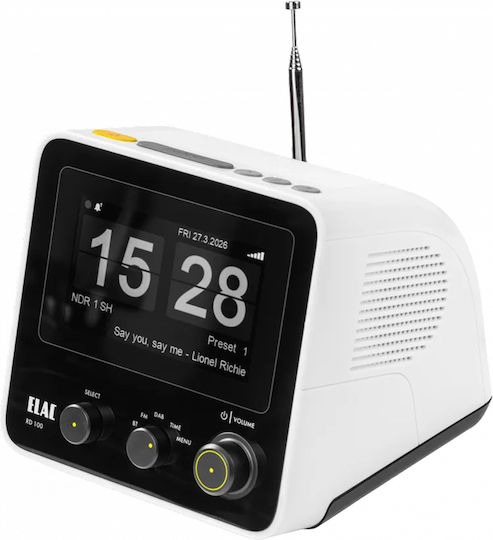 Elac RD 100 Tischplatte Radio Elektrisch DAB mit Bluetooth Weiß