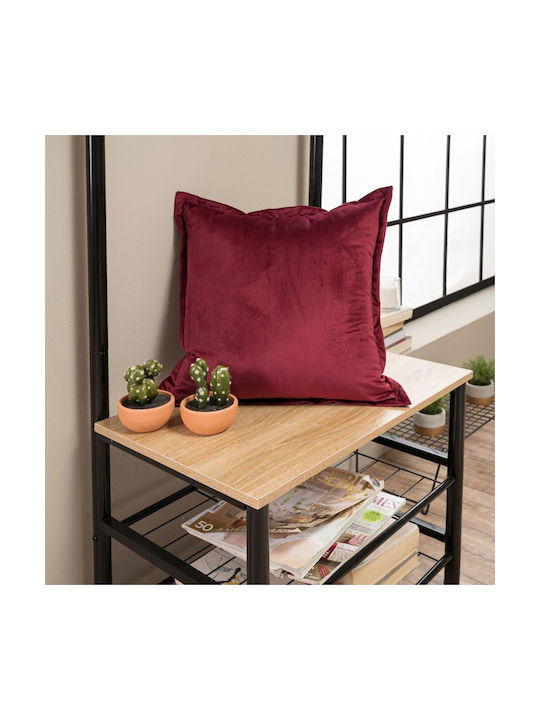 Teoran Sofa-Kissen Samt aus Samt 10 45x45cm