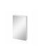 Cersanit Rechteckiger Badezimmerspiegel mit Regal & Schrank 49,4x14,1cm Weiß