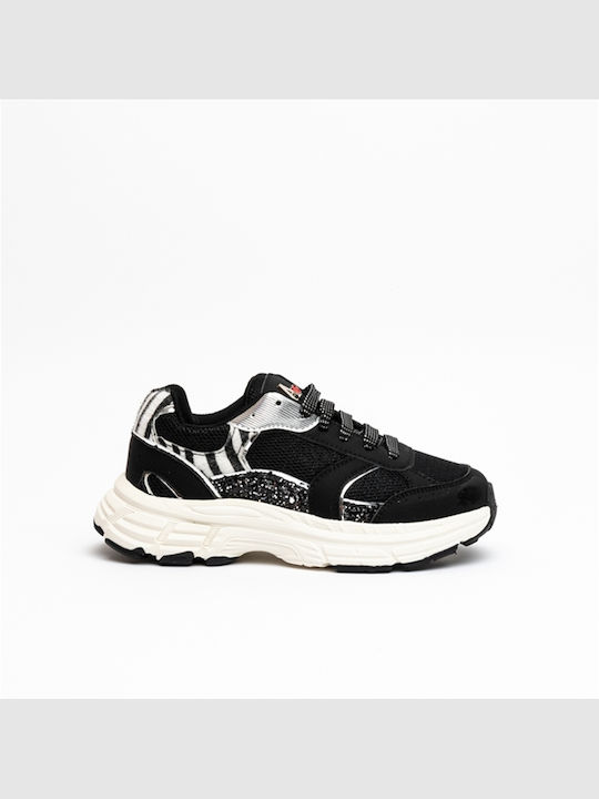 Asso Παιδικά Sneakers Μαύρα