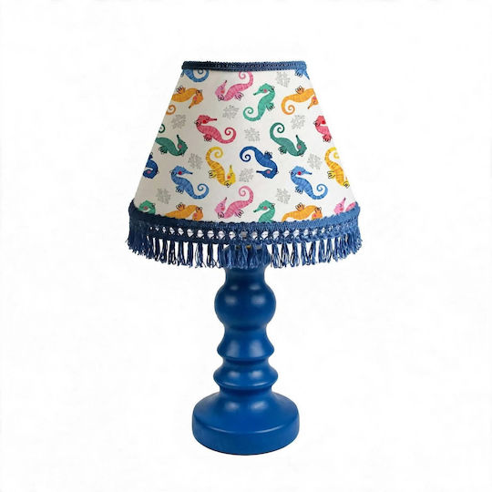 Kinder Tischlampe Nachttischlampe Maße Blau 35x20x13cm