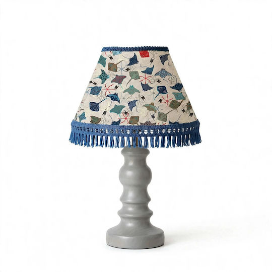 Kids Side Table Lamp Blue 35x20x12cm