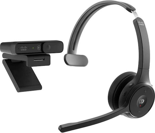 Cisco Headset 721 Ασύρματα On Ear Multimedia Ακουστικά με μικρόφωνο και σύνδεση Bluetooth